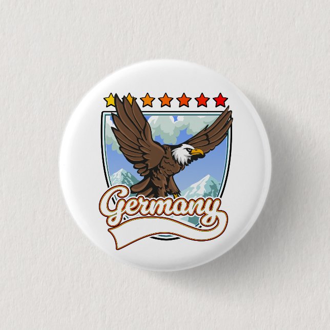Badge Rond 2,50 Cm Patch de voyage en Allemagne (Devant)