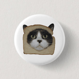 Badge Rond 2,50 Cm Pâte de chat en pain