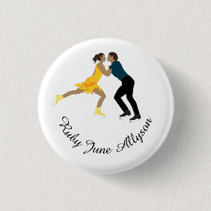 Badge Rond 2,50 Cm Patinage artistique