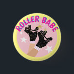 Badge Rond 2,50 Cm Patinage moderne Roller Babe Skater Derby Patinage<br><div class="desc">Cool moderne pastel rose et noir céleste espace laiteux façon stardust quads. Pieds abstraits parfaits patins à roulettes art pour poupée, femme, fille. Patins à roulettes amovibles design motif sur décoration maison, tasses, papier d'emballage, etc. Roller skates art illustration design cadeau pour fille, petite-fille, derby fille, roller babe. Rollerskating, quad...</div>