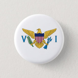 Badge Rond 2,50 Cm Patriotic American Virgin Islands Flag