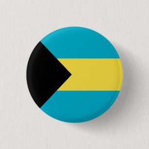 Badge Rond 2,50 Cm Patriotic Bahamian Flag
