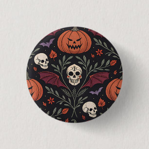 Badge Rond 2,50 Cm Pattern d'Halloween