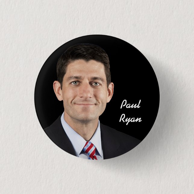 Badge Rond 2,50 Cm Paul Ryan (Devant)