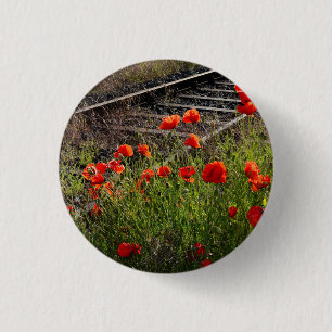 Badge Rond 2,50 Cm Pavot sauvage