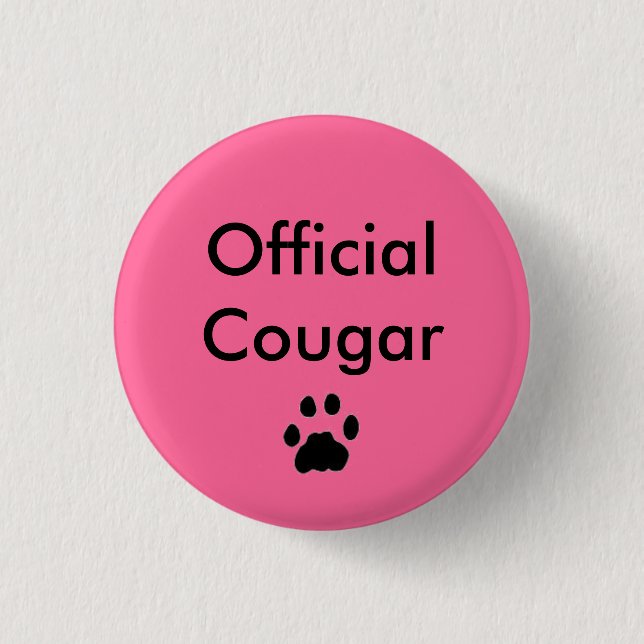 Badge Rond 2,50 Cm Pawprint de BOUTON, puma officiel (Devant)