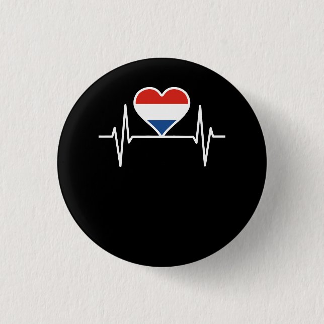 Badge Rond 2,50 Cm Pays-Bas (Devant)