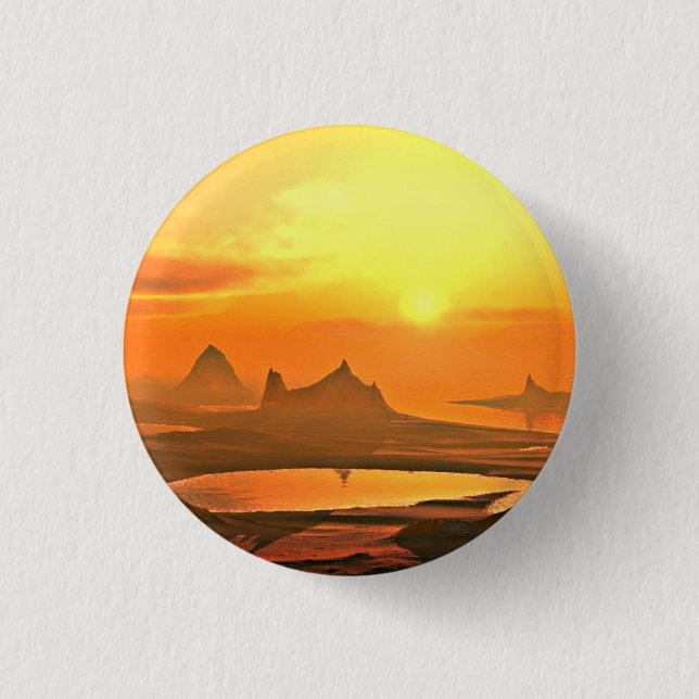 Badge Rond 2,50 Cm Paysage naturel Sunset-25686 (Devant)