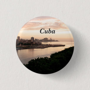 Badge Rond 2,50 Cm Paysage urbain cubain