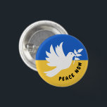 Badge Rond 2,50 Cm Peace Heart Love I Stand With Ukraine bouton<br><div class="desc">Peace Heart Love I Stand With Ukraine bouton</div>