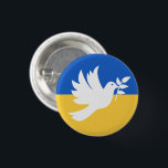 Badge Rond 2,50 Cm Peace Heart Love I Stand With Ukraine bouton<br><div class="desc">Peace Heart Love I Stand With Ukraine bouton</div>
