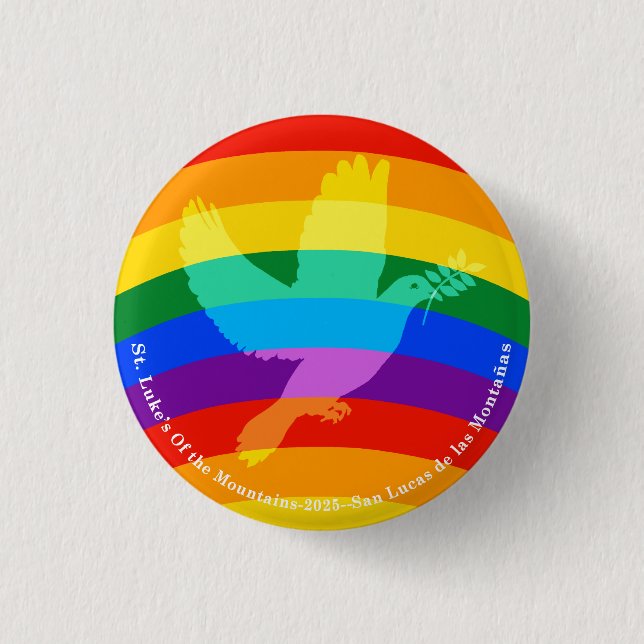 Badge Rond 2,50 Cm Peace-Pride 2025 (Devant)