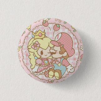 Badge Rond 2,50 Cm Peach et Mario