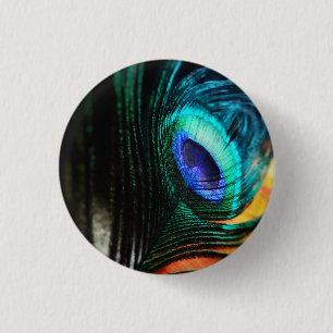 Badge Rond 2,50 Cm Peakcock Feed Close et Personal