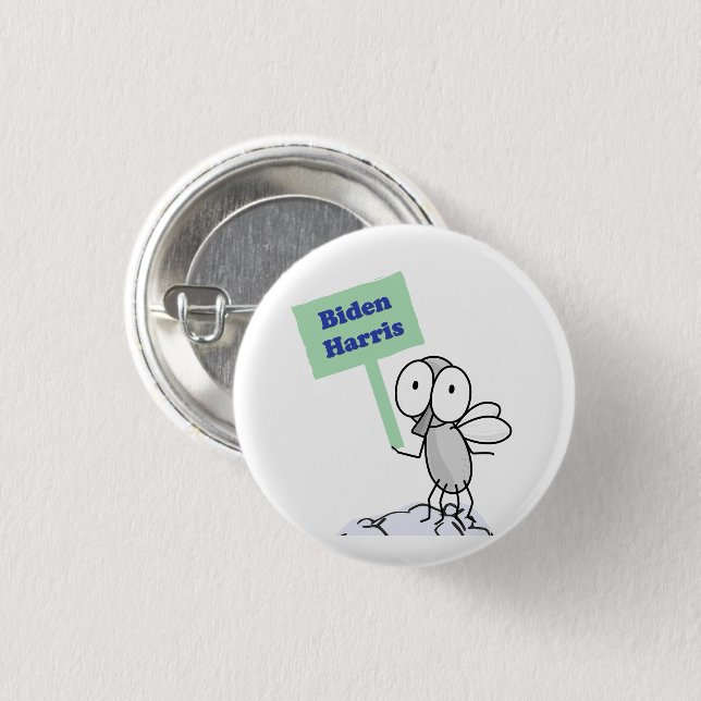 Badge Rond 2,50 Cm Pence Fly pour Biden Harris (Devant & derrière)