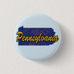 Badge Rond 2,50 Cm Pennsylvanie
