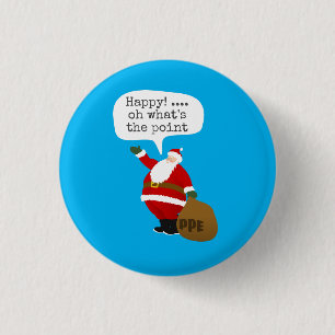 BADGE ROND 2,50 CM PÈRE NOËL PPE