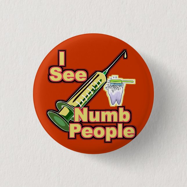 Badge Rond 2,50 Cm Periodontist d'orthodontiste d'hygiéniste dentaire (Devant)