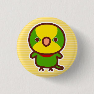 Badge Rond 2,50 Cm Perroquet superbe