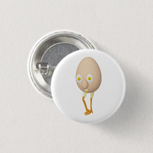 Badge Rond 2,50 Cm Personnage d'œuf original RG & RA Design mignon