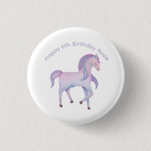 Badge Rond 2,50 Cm Personnalisable pastel magique ombre Pony