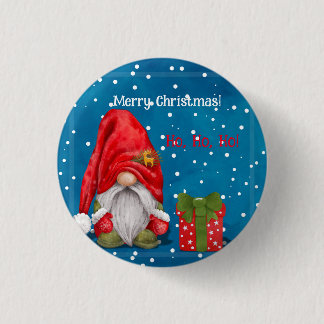 Badge Rond 2,50 Cm Personnalisable Père Noël