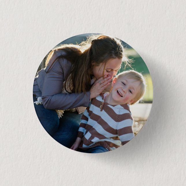 Badge Rond 2,50 Cm Personnalisation de photo simple  (Devant)