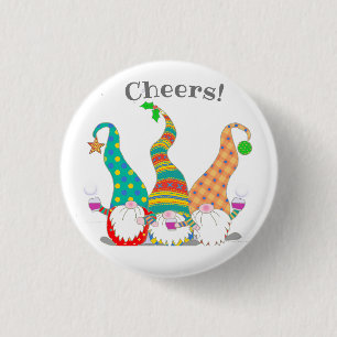 Badge Rond 2,50 Cm Personnalisé mignon nordic Gnomes Celebration Sac 