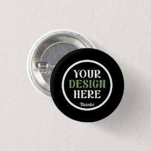 Badge Rond 2,50 Cm personnalisé, unique, élégant et minimaliste kiss