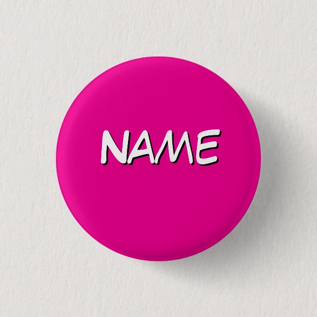 Badge Rond 2,50 Cm Personnaliser avec le nom  (Devant)