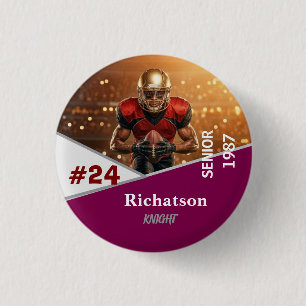 Badge Rond 2,50 Cm personnaliser modèle professionnel simple sports