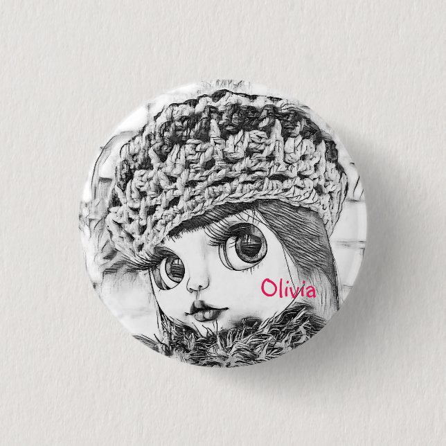 Badge Rond 2,50 Cm Personnaliser, personnel, anniversaire (Devant)