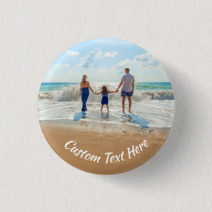 Badge Rond 2,50 Cm Personnalisez votre bouton photo avec du texte per