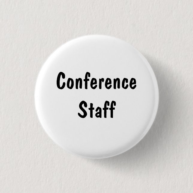 Badge Rond 2,50 Cm Personnel de conférence (Devant)