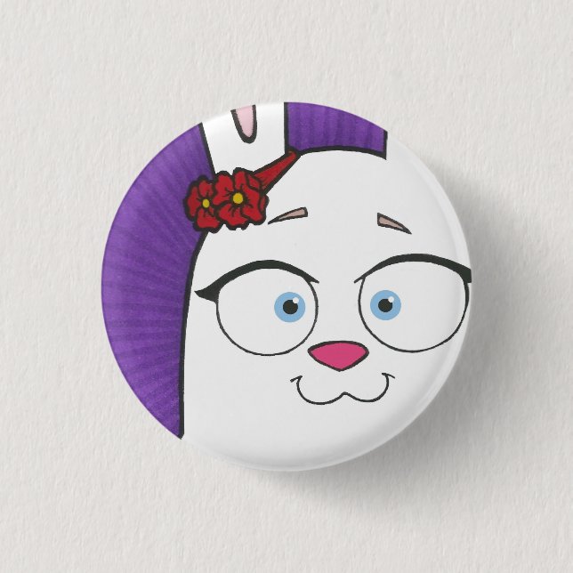 Badge Rond 2,50 Cm Petit, 1 bouton rond de pouce de ¼ (Devant)