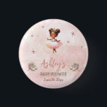 Badge Rond 2,50 Cm Petit Baby shower fille Ballerina Tutu rose mignon<br><div class="desc">Belle ballerine et papillons fille Baby shower ou Sprinkle design avec l'alcool rose et l'arrière - plan rose style rose. Paire avec des objets de notre collection de design "A Sweet Little Ballerina Is On the Way & We're TUTU Excitée!".</div>