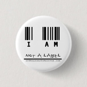 Badge Rond 2,50 Cm Petit bouton - "pas un étiquette "
