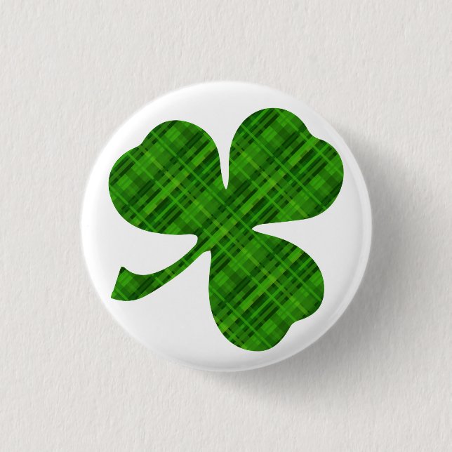 Badge Rond 2,50 Cm Petit bouton rond Lucky Shamrock (Devant)