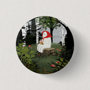 Badge Rond 2,50 Cm Petit Chaperon Rouge