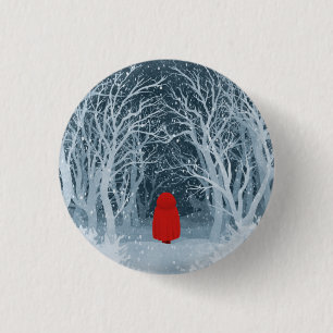 Badge Rond 2,50 Cm Petit Chaperon Rouge