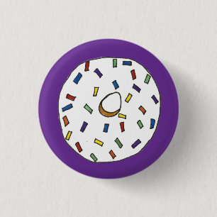 Badge Rond 2,50 Cm Petit-déjeuner Vanille de beignets congelés Doughn