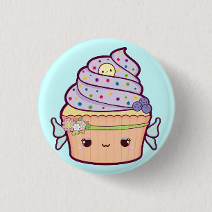 Badge Rond 2,50 Cm Petit gâteau féerique