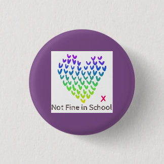 Badge Rond 2,50 Cm Petit insigne de NFIS (pourpre)