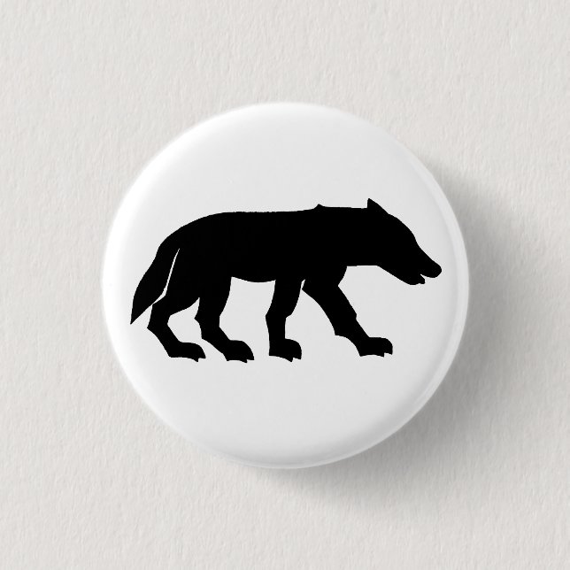 Badge Rond 2,50 Cm Petit loup (Devant)