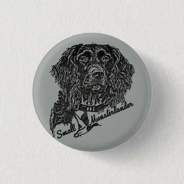 Badge Rond 2,50 Cm Petit Munsterlander (logo) (Devant)