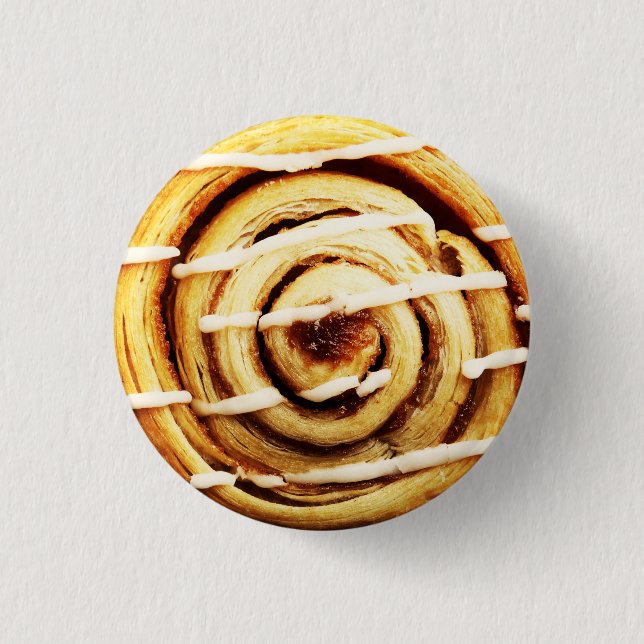 Badge Rond 2,50 Cm Petit pain de cannelle (Devant)