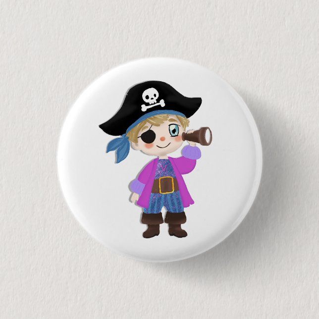 Badge Rond 2,50 Cm petit pirate (Devant)
