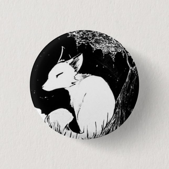 Badge Rond 2,50 Cm Peu de Fox (Devant)