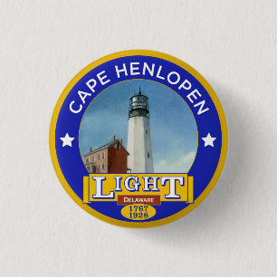 Badge Rond 2,50 Cm Phare de Henlopen de cap