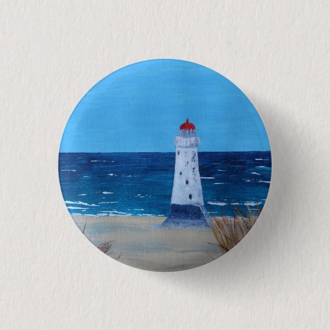 Badge Rond 2,50 Cm Phare de Talacre (Devant)